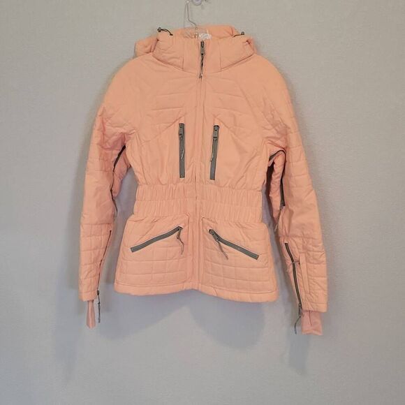 Women's Quilted Jacket - Peach - Picture 1 of 8